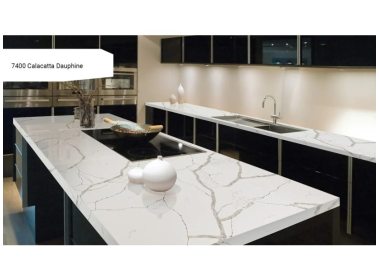 Вироби з кварцового агломерату - Стільниця з кварцу Calacatta Dauphine