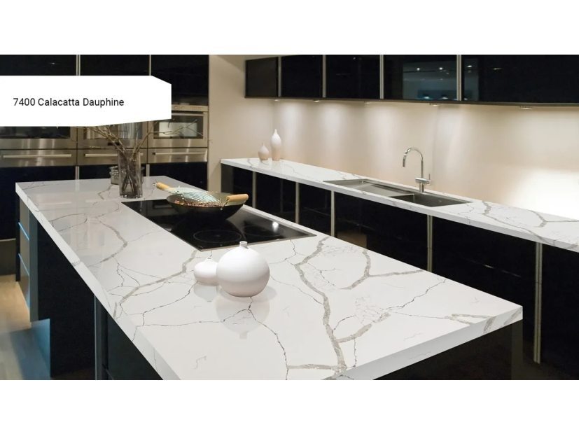 Столешница из кварца Calacatta Dauphine -  купить