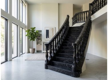 Мрамор ROYAL WHITE - Мраморные перила Negro Marquina