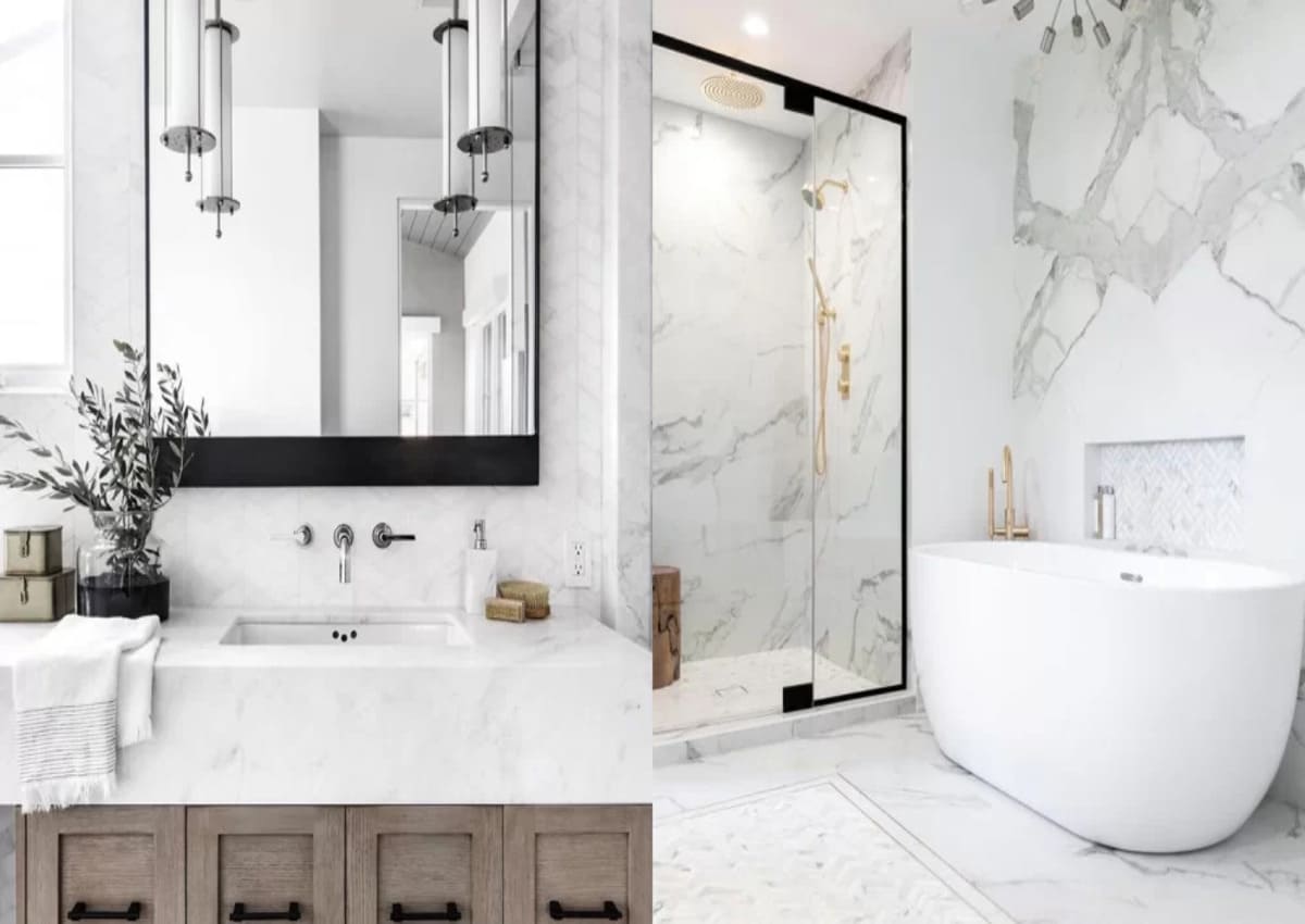 Мраморные ванные комнаты